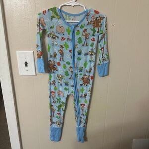 Little sleepies Toy Story EUC 6-12m zippy